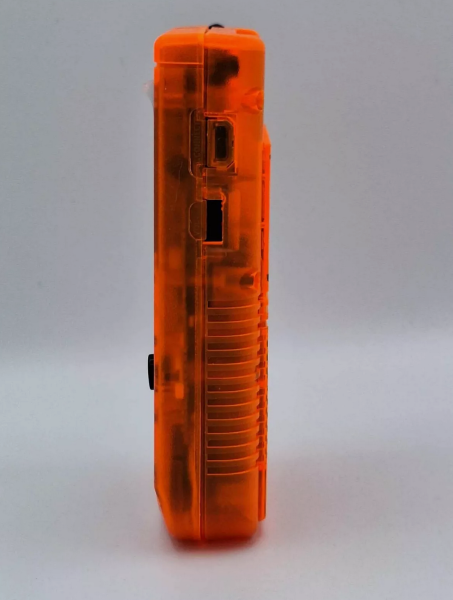 Gameboy Classic Orange transparent Case - TEILDEFEKT - GEHÄUSE NEU